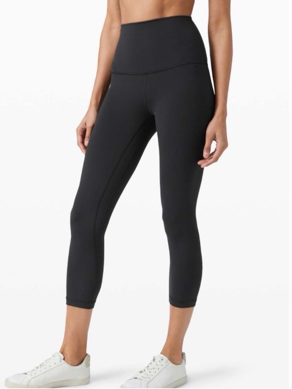 Lululemon Women’s Align Super High-Rise Crop Leggings Black Size 4 Nulu